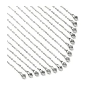 Loprome 32 cadenas de collar de 16 pulgadas cadena de_1