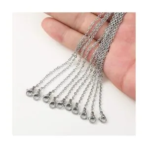 Loprome 32 cadenas de collar de 16 pulgadas cadena de_4