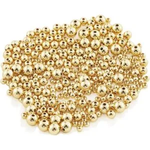 JinCraft 400 cuentas chapadas en oro de 14 quilates de_3