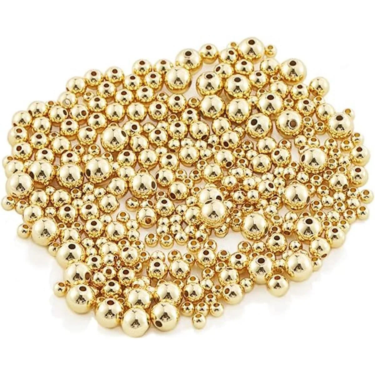 JinCraft 400 cuentas chapadas en oro de 14 quilates de_3