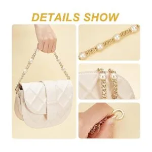 WADORN Cadena de repuesto para bolso de perlas 14.1_2