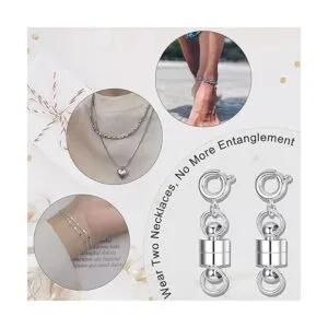 HAIAISO Collar magnético de 12 piezas con cierre de capas_6