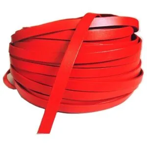 Glory Qin 5 yardas de 0.394 in x 0.079 in de cuero plano_2