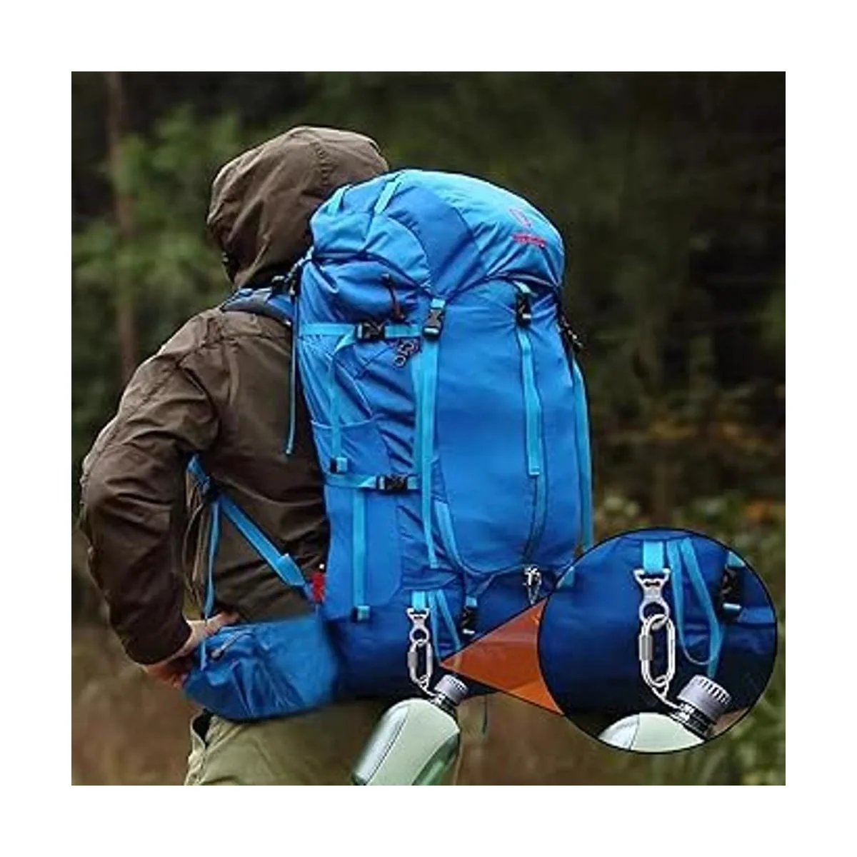 SpotDoo Paquete de 8 eslabones rápidos de cadena de acero_4