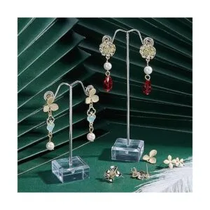 SUNNYCLUE 1 caja DIY 16 pares de pendientes de flor de_5