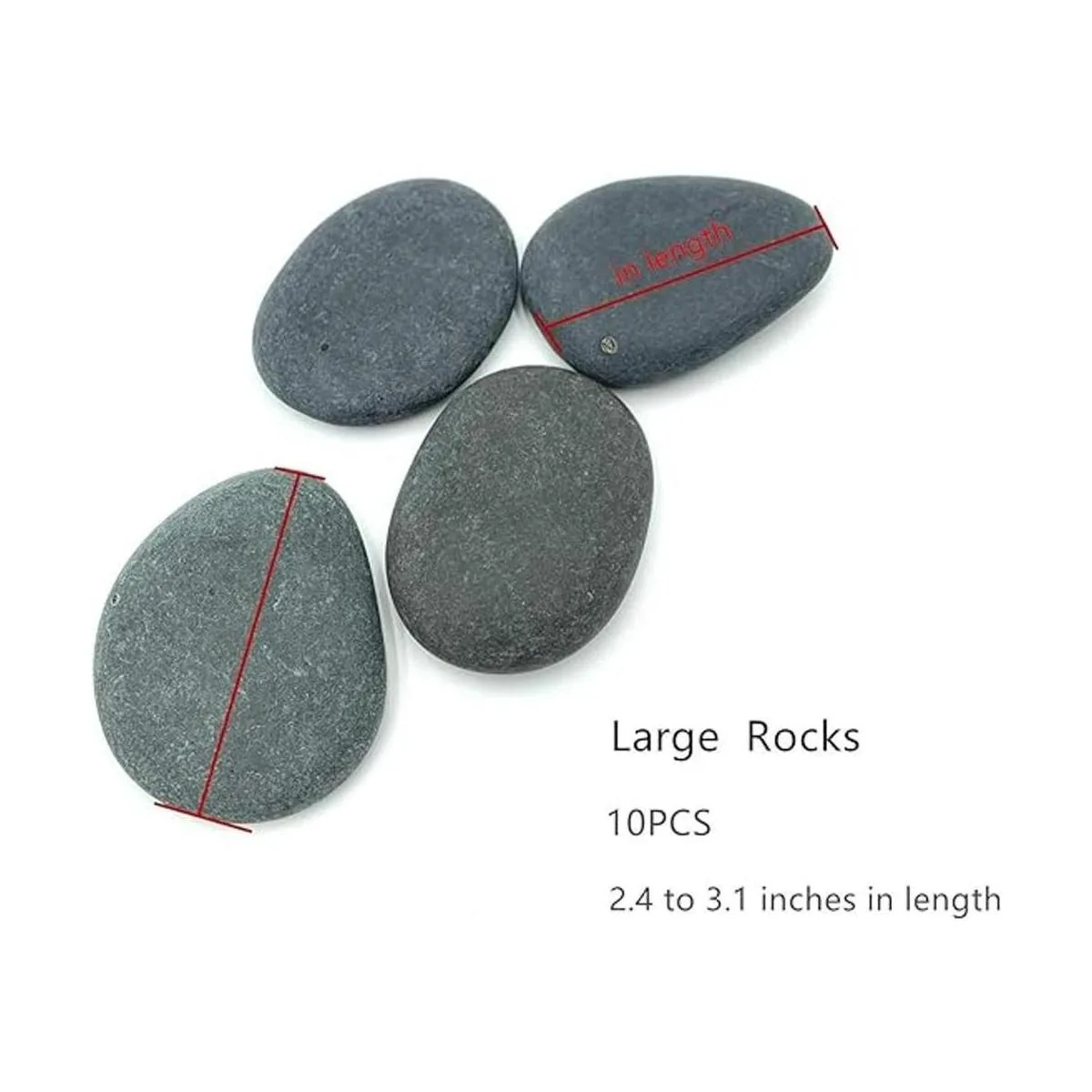 Lifetop 10 rocas de pintura grandes rocas planas y suaves_3