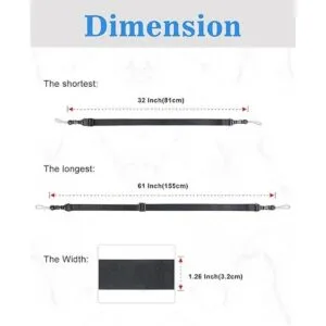 Paquete de 2 Correa de hombro ajustable correa de_2