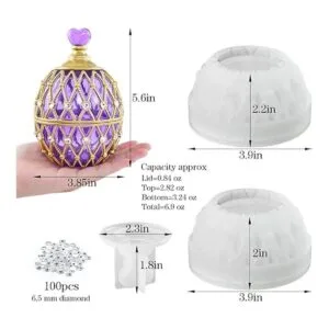 Molde de resina para frascos molde de resina con tapa_2