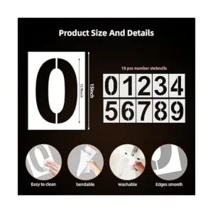 Plantillas de números grandes de 15 pulgadas plantillas_2