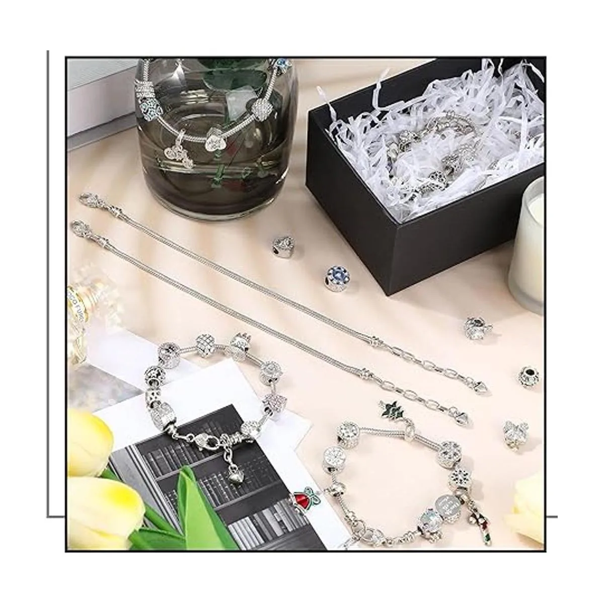 12 pulseras de serpiente de 7.87 pulgadas pulseras de_3