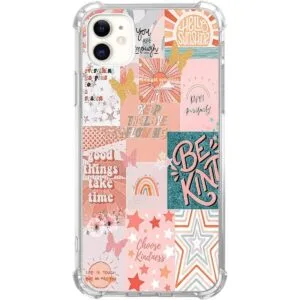 Cjoelzky Funda de collage de estética indie rosa claro_1