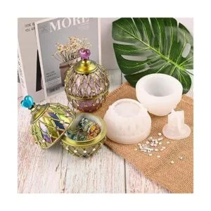 Molde de resina para frascos molde de resina con tapa_6