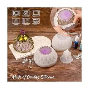 Molde de resina para frascos molde de resina con tapa_4