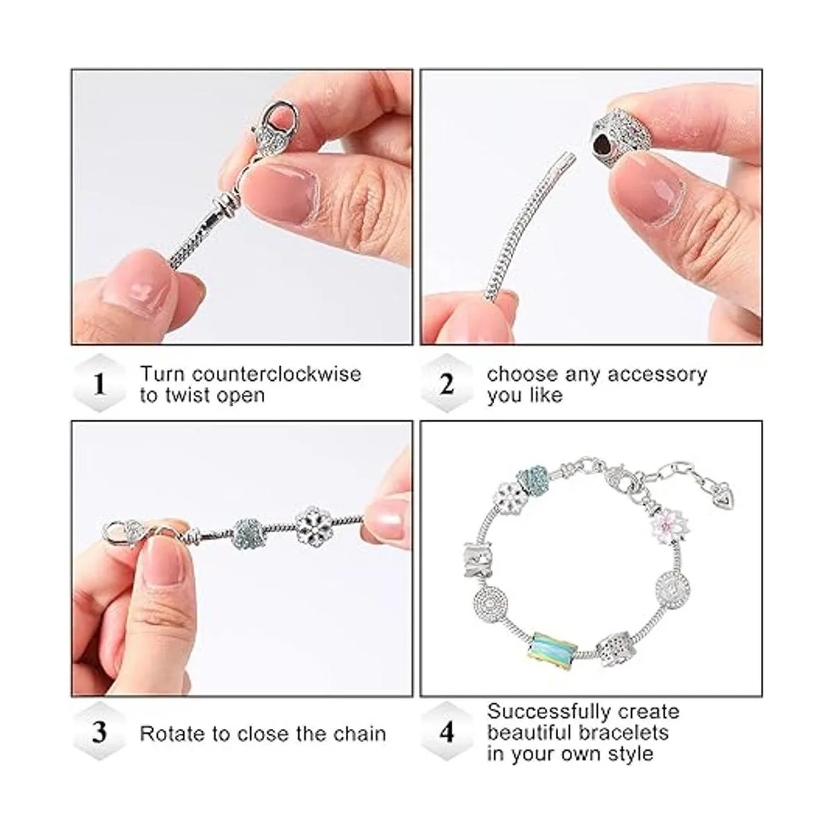 12 pulseras de serpiente de 7.87 pulgadas pulseras de_7