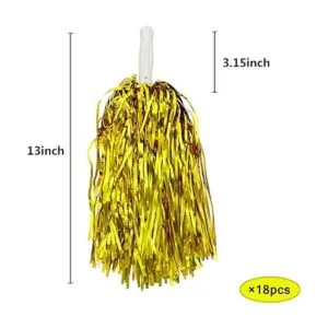 KDPATFAV 18 pompones de animadora de plástico de lámina_2