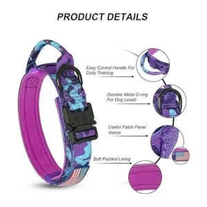 Hotsky Collar táctico para perro collar ajustable de_3