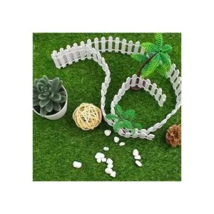 AUEAR Mini valla de jardín de hadas de 35 pulgadas de_4