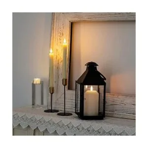 Homemory 2 velas cónicas sin llama con control remoto y_3