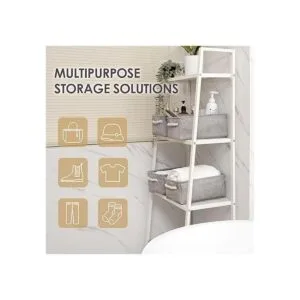 TheWarmHome Canasta de almacenamiento de tela resistente_5