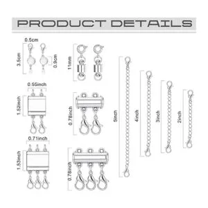 HAIAISO Collar magnético de 12 piezas con cierre de capas_2