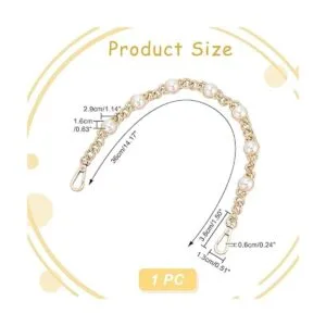 WADORN Cadena de repuesto para bolso de perlas 14.1_3