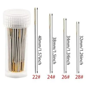 120 agujas de punto de cruz 2 agujas roscadoras de_2