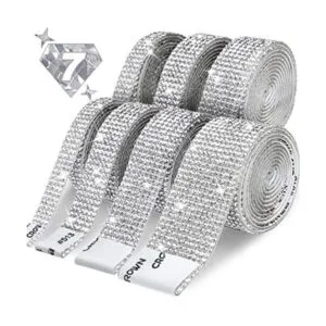 Cinta de diamantes de imitación 7 rollos de 7 yardas_1