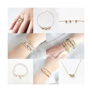 JinCraft 400 cuentas chapadas en oro de 14 quilates de_5