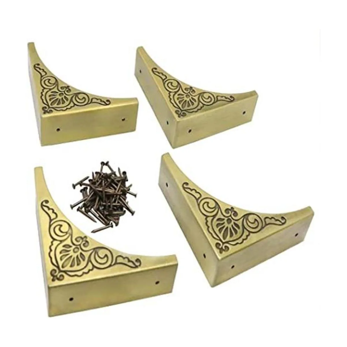 JfwuHap Protector de esquina de caja de metal 4 piezas de_1