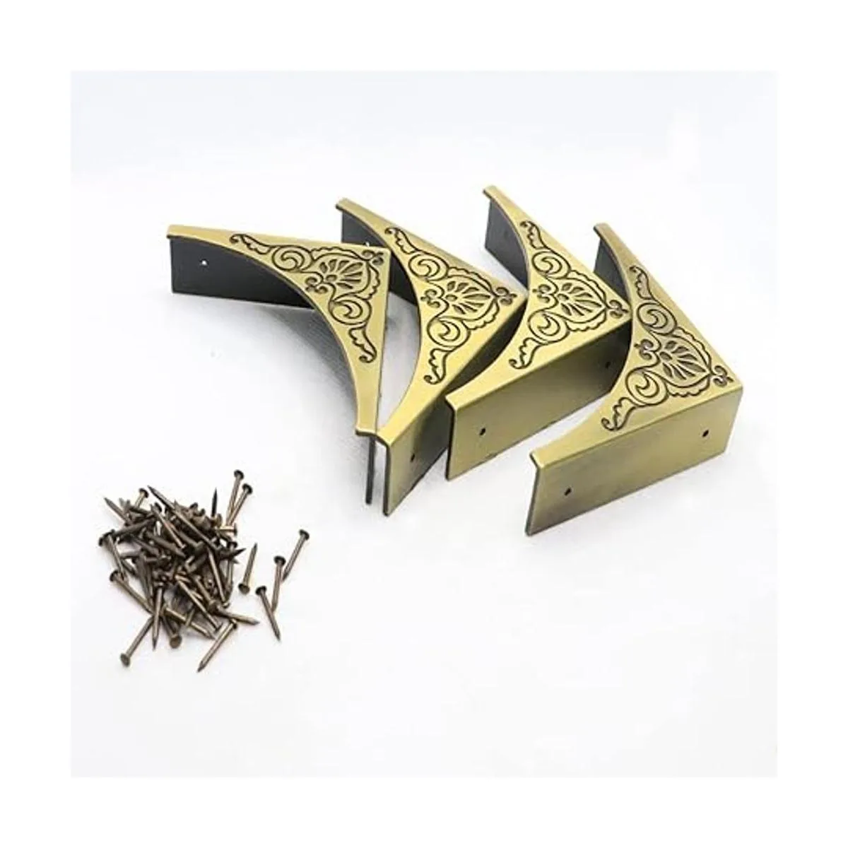 JfwuHap Protector de esquina de caja de metal 4 piezas de_3