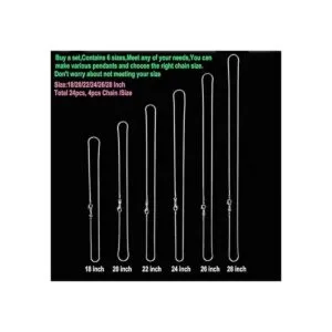 TianBo 24 cadenas de cadena de serpiente de 0.047 in_2