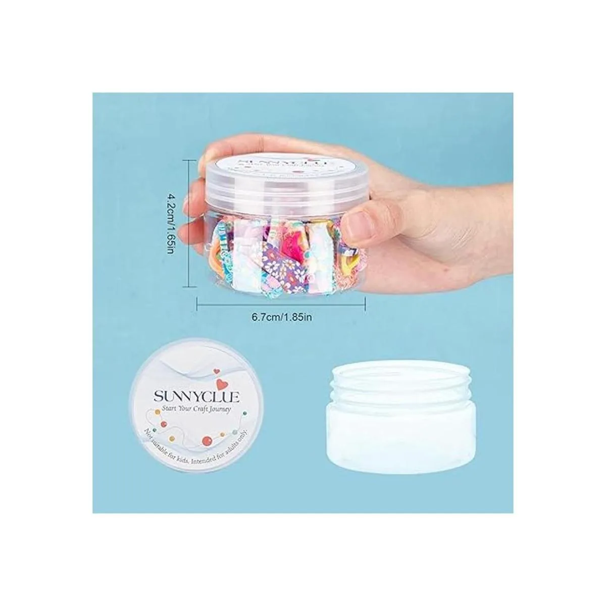 SUNNYCLUE 1 caja de 50 dijes de arcilla para chancletas_7