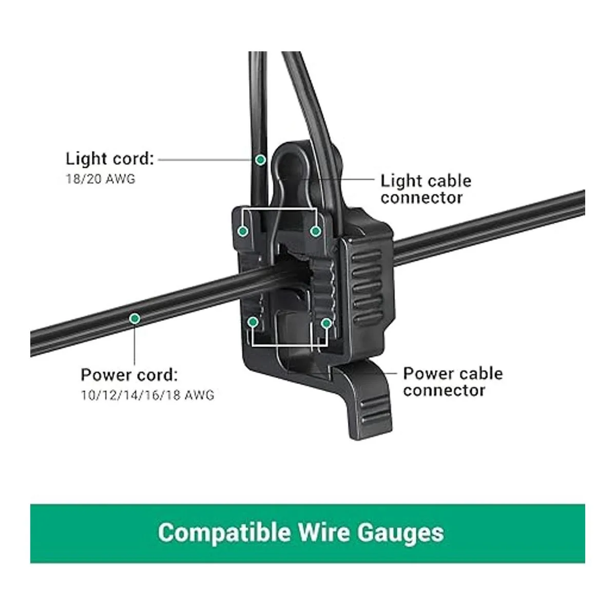 EDISHINE Paquete de 6 conectores de cable de bajo voltaje_2