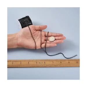 Pandahall Cadenas rectangulares de acero inoxidable de_6