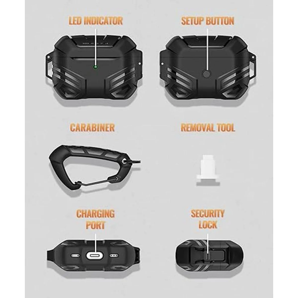 MOBOSI Funda para AirPods Pro de 2 generación 2022 con_6