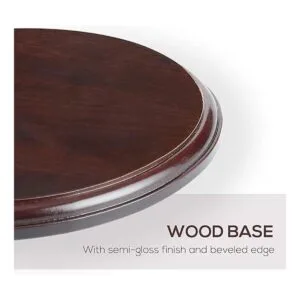 Falling in Art Base ovalada de madera base de estructura_4