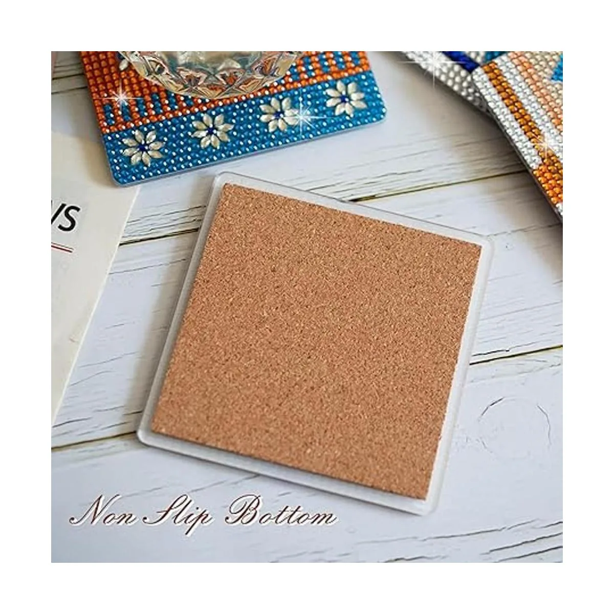 Temlum 6 posavasos de pintura de diamantes con soporte_4