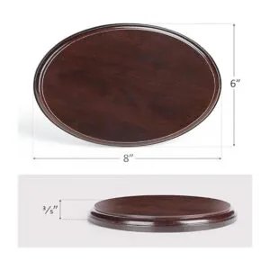 Falling in Art Base ovalada de madera base de estructura_2