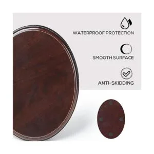 Falling in Art Base ovalada de madera base de estructura_3