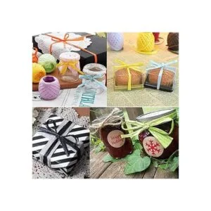 Lazos de papel de rafia con diseño de ángel de penta para_5