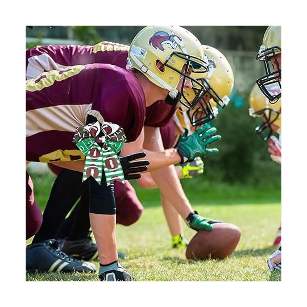 Kuscul 5 rollos de cinta de fútbol con alambre de 2.5_6