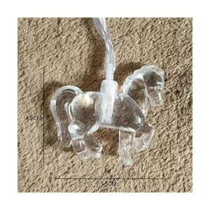 Penfly 5.4 ft 10 luces LED decorativas en forma de caballo_3