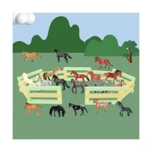 RCOMG 18 piezas de juguetes de potro de caballo mini_2