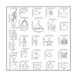 Sureio 100 dijes de bisel hueco biseles huecos varios_3