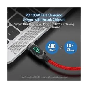 SooPii Cable USB C a USB C cable trenzado de nailon tipo_4