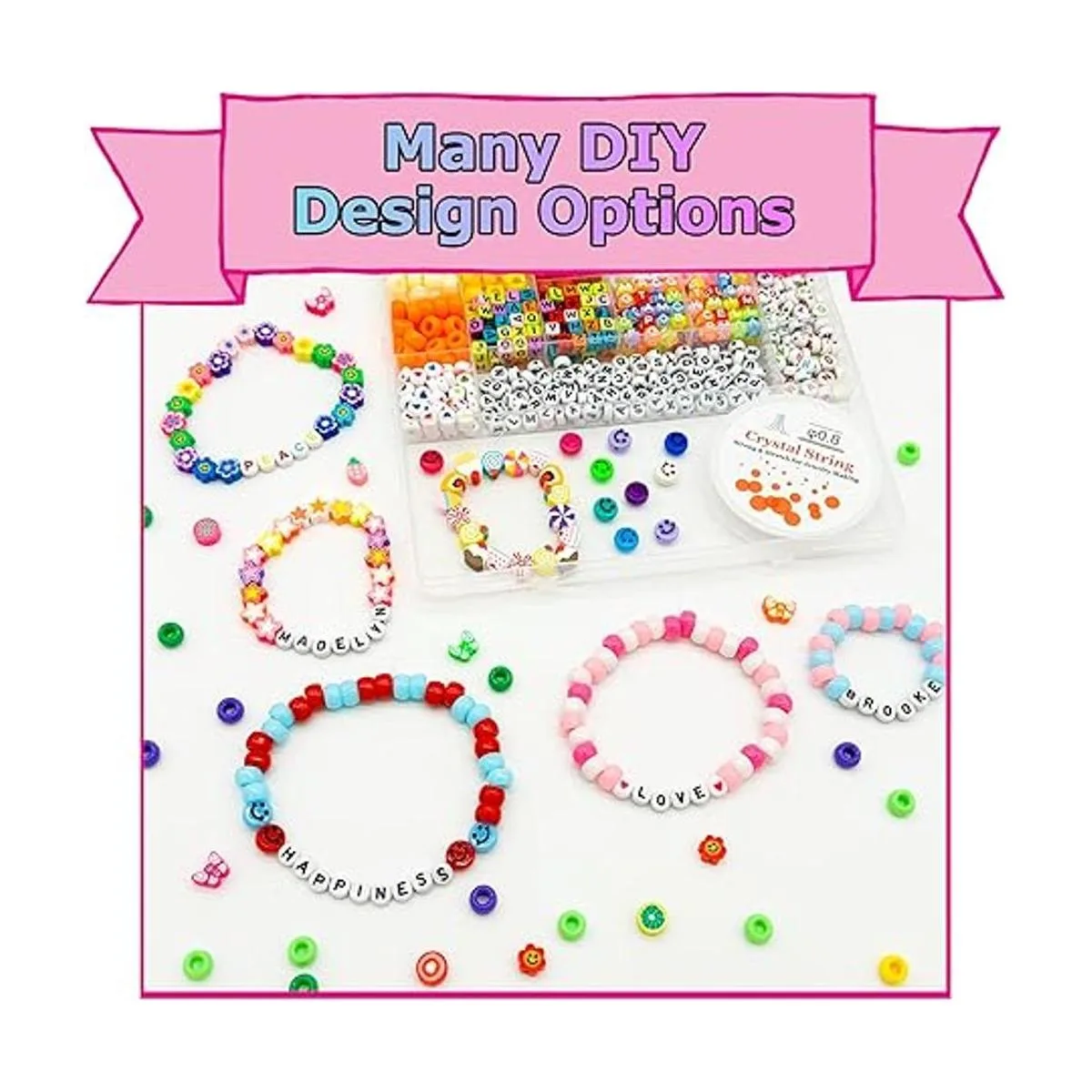 Luwanio Cuentas para hacer pulseras cuentas de pony_4