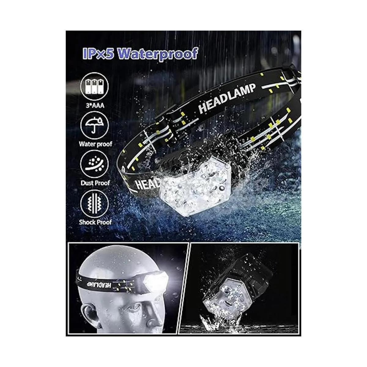 Eirnvop Paquete de 2 faros delanteros LED de 2000 lúmenes_6