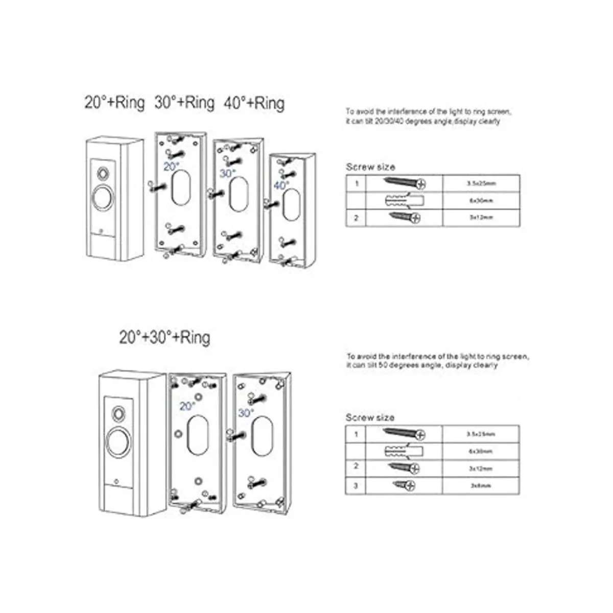 Soporte de ángulo ajustable impermeable compatible con_6