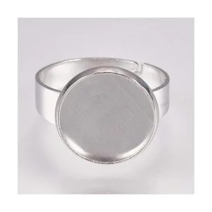 Unicraftale 50 bases de anillo de acero inoxidable para_2