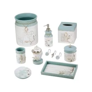 Avanti Linens Farmhouse Vaso con diseño de concha de_3